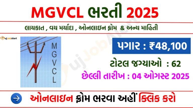 MGVCL Recruitment 2025