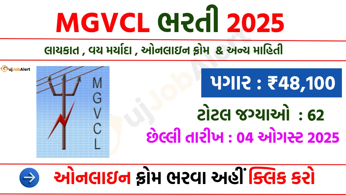 MGVCL Recruitment 2025