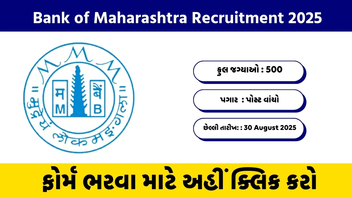 Bank of Maharashtra Recruitment 2025